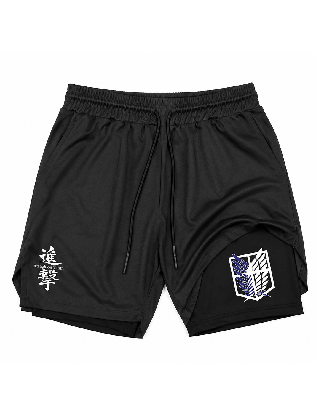 Black Freedom Wings Performance Shorts