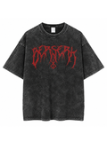 Crimson Curse Vintage Oversize Tee