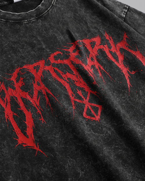 Crimson Curse Vintage Oversize Tee