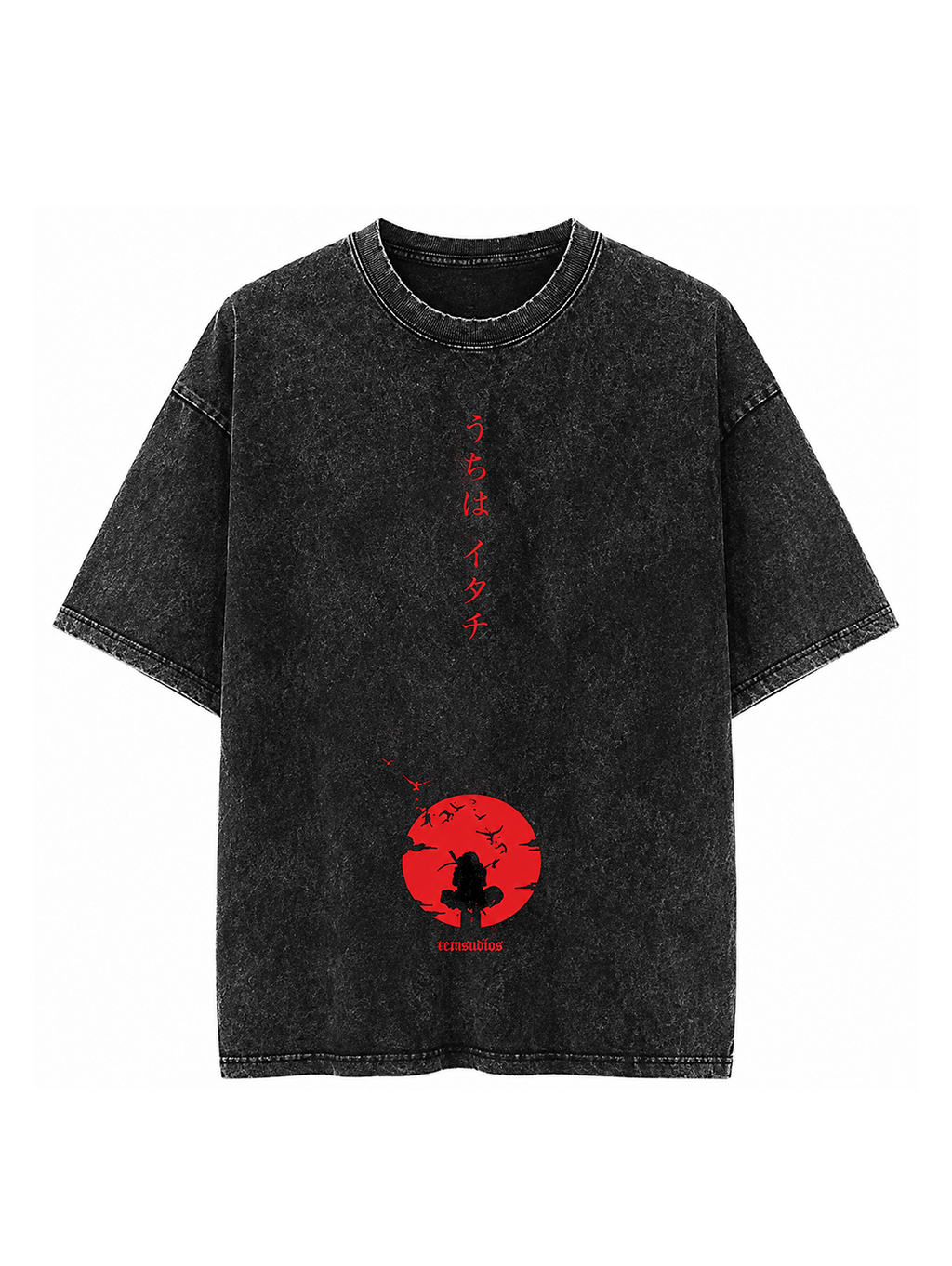 Red Sun Itachi Vintage Oversize Tee
