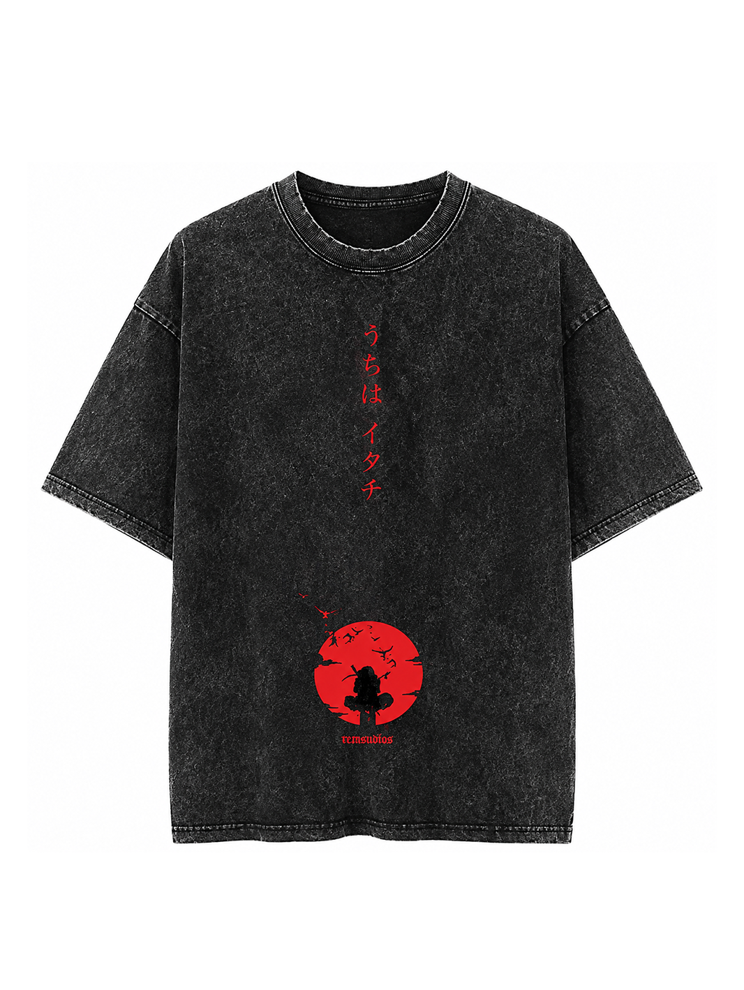 Red Sun Itachi Vintage Oversize Tee