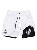 White Freedom Wings Performance Shorts
