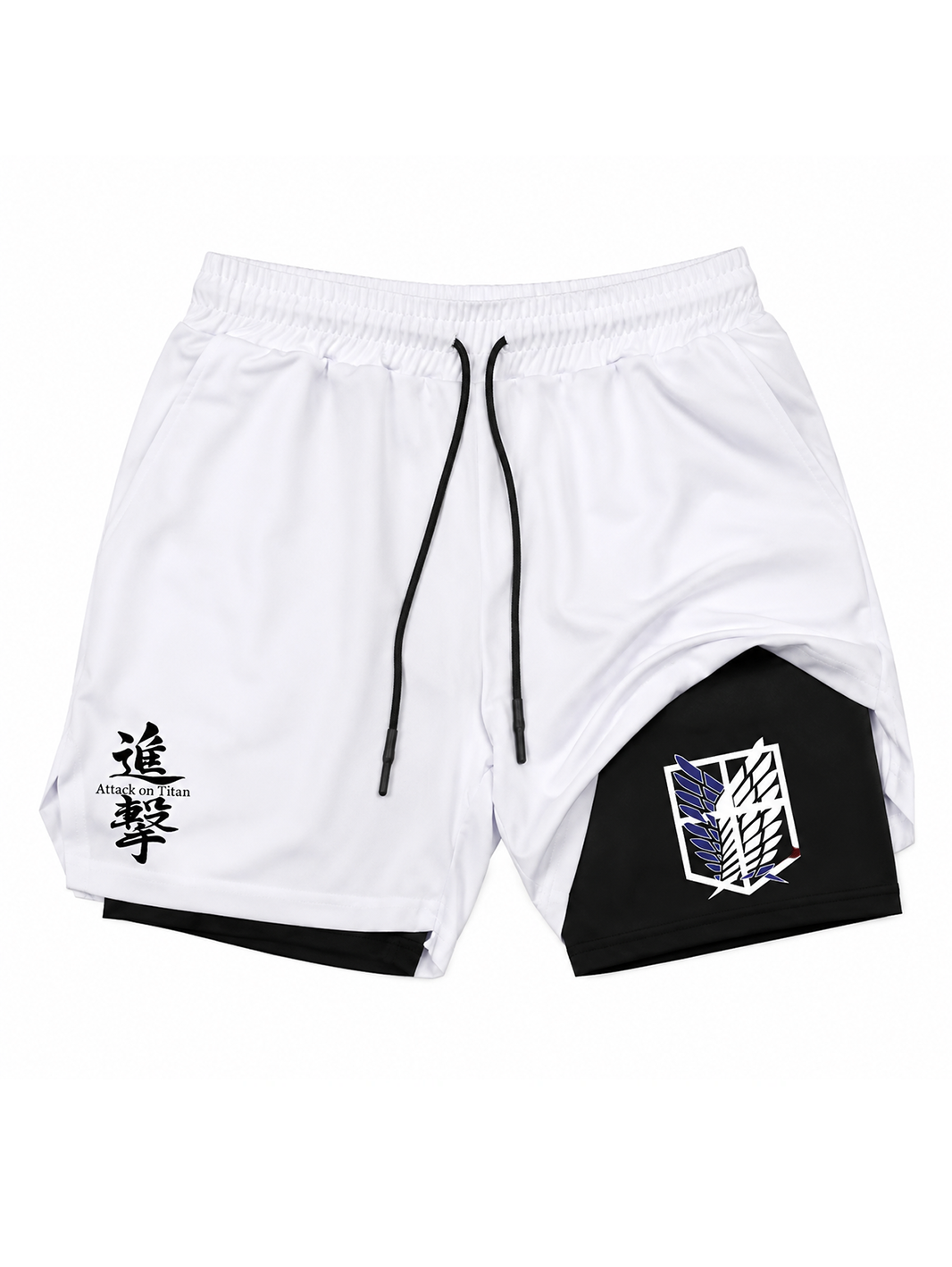 White Freedom Wings Performance Shorts